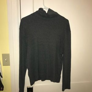 Grey Turtleneck Sweater
